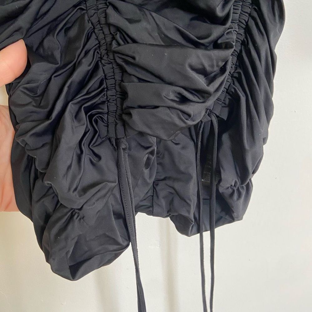 Tiger Mist Magnolia Ruched Bodycon Mini Dress Black Small - Picture 6 of 10
